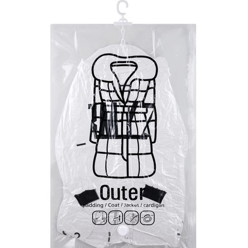 羽绒服真空压缩袋收纳袋挂式抽空气家用衣服衣物整理袋单个 - 图3