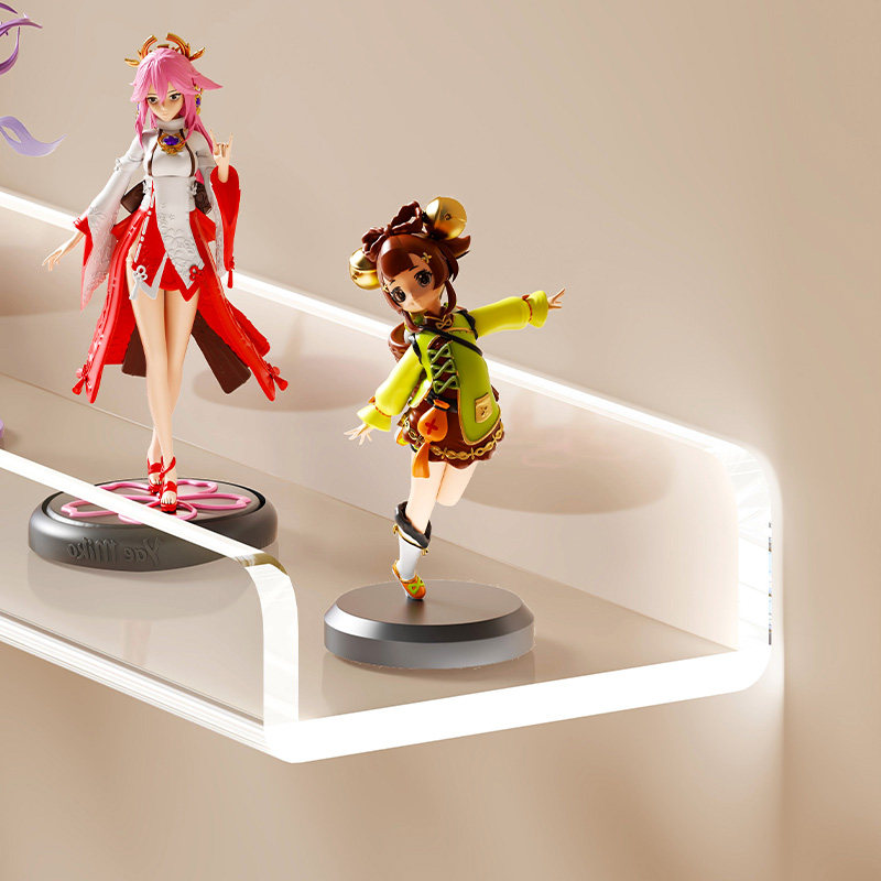 盲盒展示架壁挂墙上萌粒手办模型摆件收纳架亚克力透明挂墙展示柜,淘宝优惠券,粉丝福利购,淘宝优惠卷