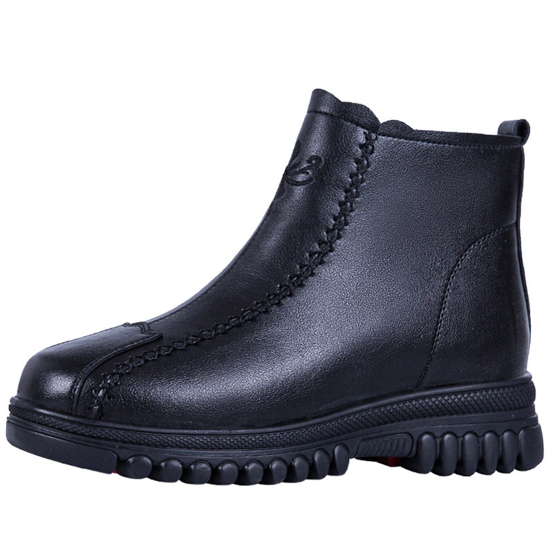 中老年短靴女冬季加绒加厚保暖妈妈棉鞋防滑厚底软底舒适棉靴子,淘宝优惠券,粉丝福利购,淘宝优惠卷