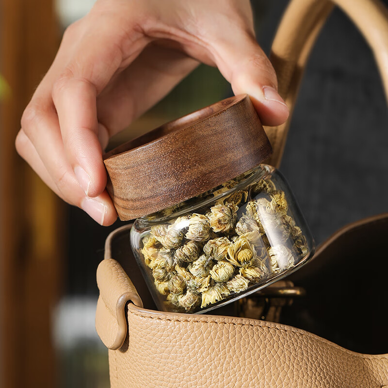 迷你咖啡豆玻璃罐咖啡粉密封罐储存罐食品级小号便携分装瓶茶叶罐 - 图3