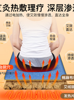 电加热艾绒坐垫臀部艾灸暖垫