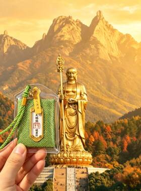 九华山香香地藏赐福锦囊招财香包
