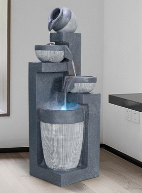 室内流水喷泉落地摆件家居装饰