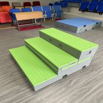 School New Mobile Folding PE Plastic Flipped Chorus Steps School Music Classroom Mobile Triple Chorus