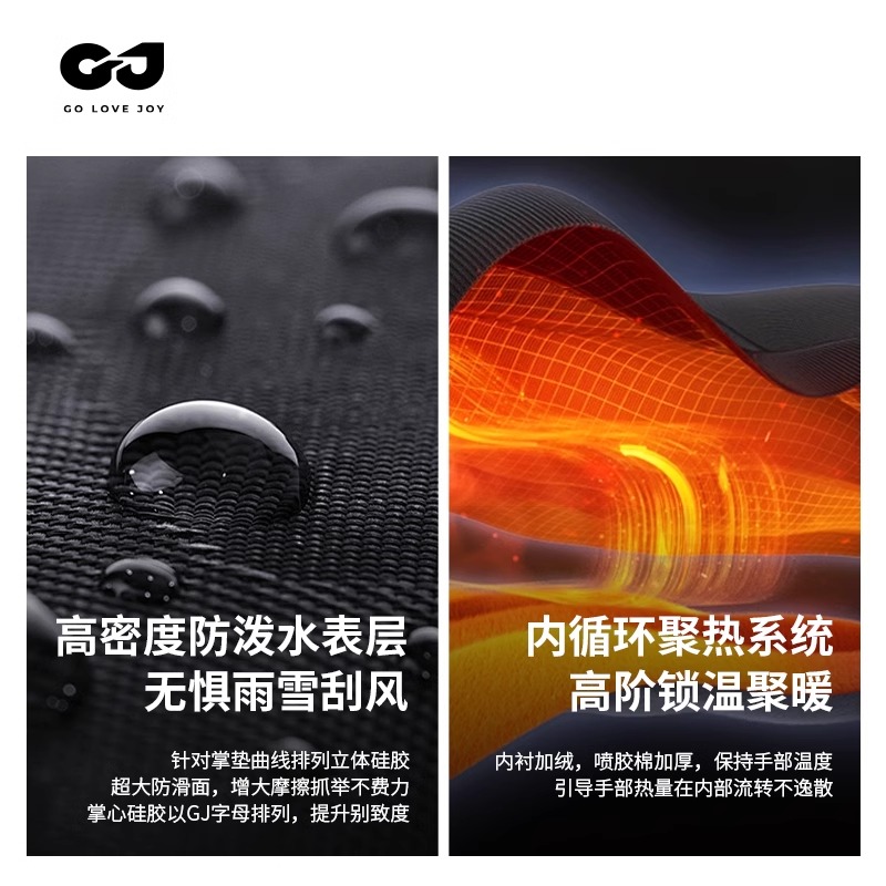 冬季手套男加绒加厚防寒保暖防风棉滑雪自行车骑车触屏户外登山女