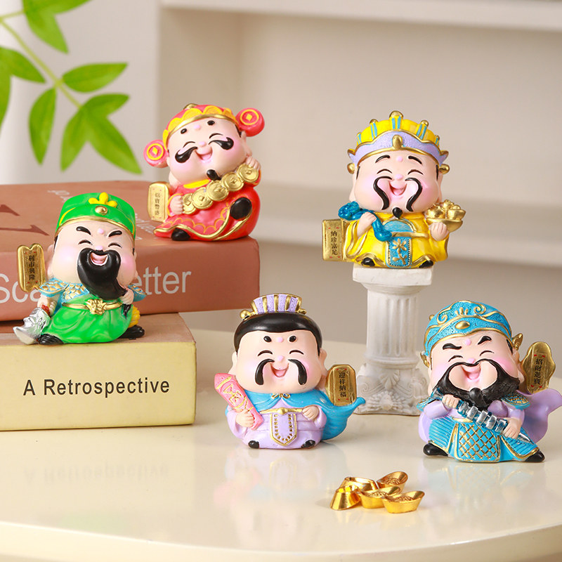 大五路财神爷招财摆件办公室前台客厅电视柜酒柜装饰开业送人礼物,淘宝优惠券,粉丝福利购,淘宝优惠卷