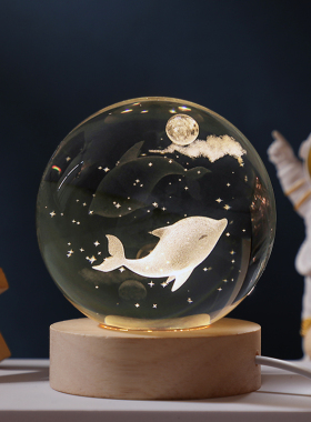 水晶球桌面小摆件高级感装饰礼物