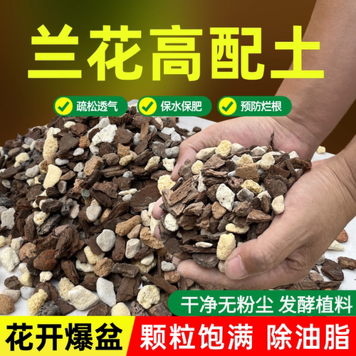 花大师兰花专用土植料营养土君子兰蝴蝶兰种植颗粒松树皮兰草兰科 - 图2