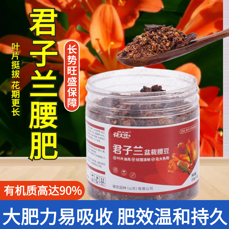 君子兰专用肥盆栽腰肥底肥豆肥蓖麻子饼肥控释促开花营养有机肥料,淘宝优惠券,粉丝福利购,淘宝优惠卷