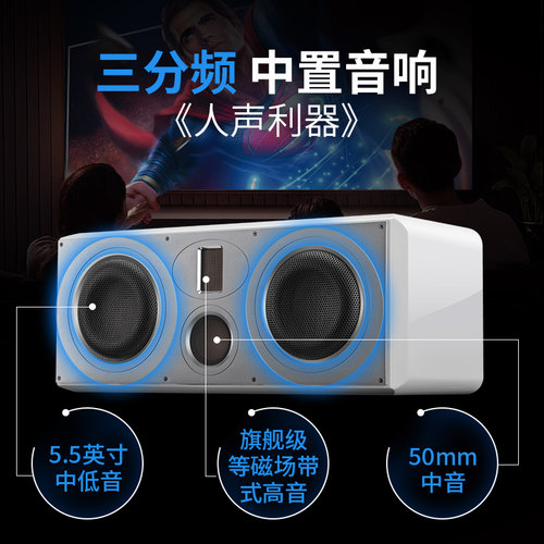HiVi/惠威RH6HT家庭影院音响套装5.1声道音响木质HiFi级落地音箱 - 图3