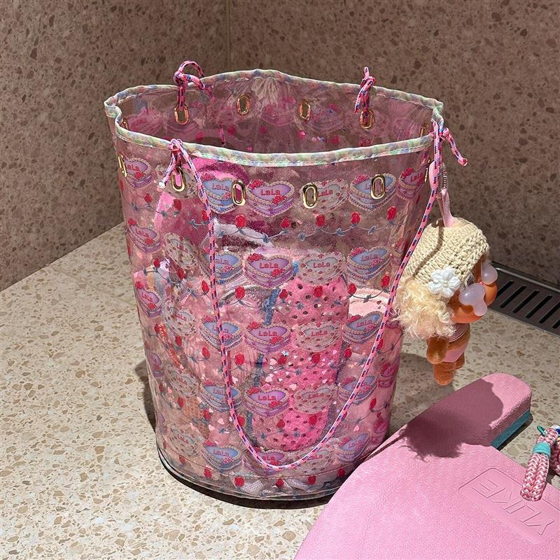 Girls' Heart Swimming Storage Bag Dry and Wet Separation Waterproof Sports and Fitness Women's Portable Large Capacity Equipment Special