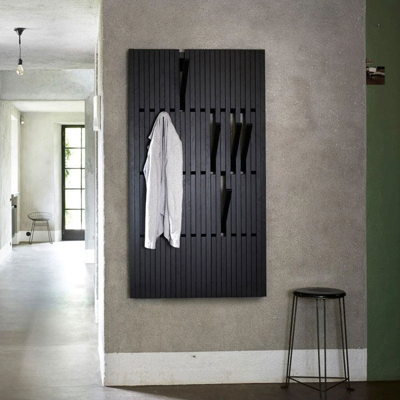 创意实木超薄衣帽架门口网红玄关衣架轻奢高级入户挂衣架壁挂墙上,淘宝优惠券,粉丝福利购,淘宝优惠卷