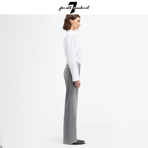 7 For All Mankind 26新品宽松直筒舒适版型高腰牛仔裤日常简约女 - 图2