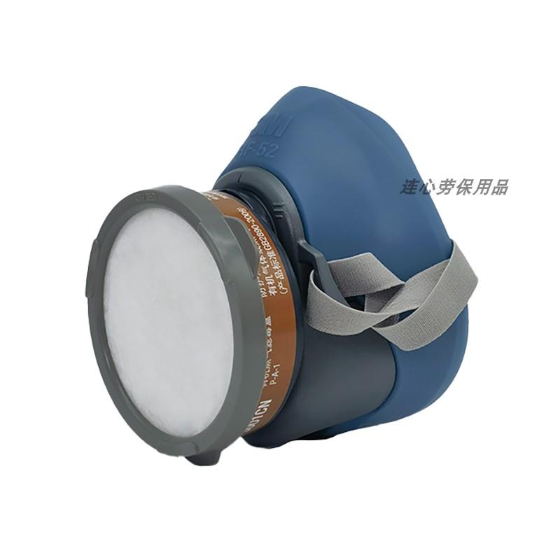 3MHF-52硅胶防毒面罩防化工气体粉尘异味甲醛打磨农药毒气防尘罩 - 图3