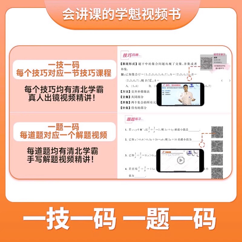 2024版学魁解题妙招高中数学物理化学语文英语政治历史地理生物学魁榜直击高考高一高二高三解题觉醒解题王技巧快解视频书母题清单
