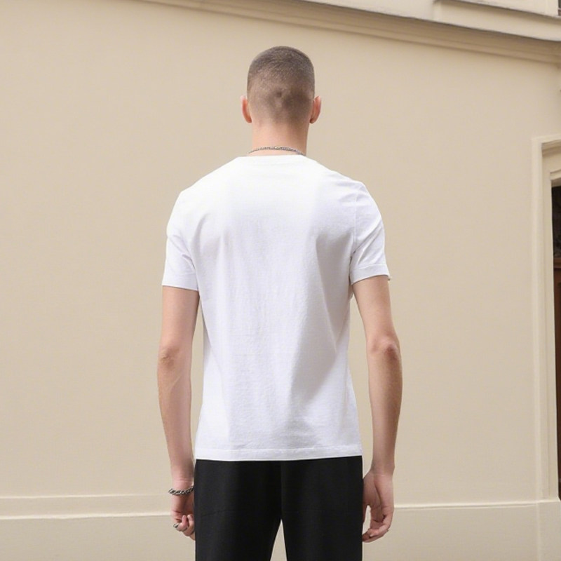 DAVID NAMAN【纯棉】夏新款百搭烫钻LOGO标男薄款凉爽圆领短袖T恤,淘宝优惠券,粉丝福利购,淘宝优惠卷