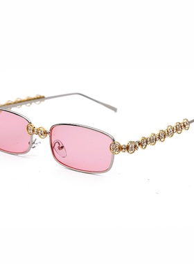 Vintage cat eye Glasses frame retro silver sunglasses bling
