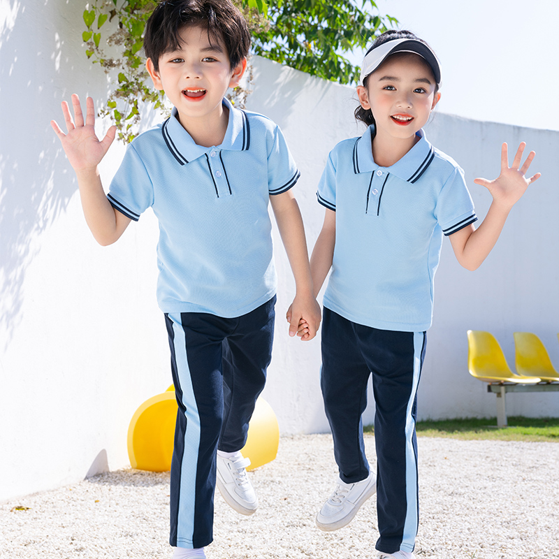 中小学生校服2022新品班服活动套装短袖裙子幼儿园园服春秋三件套