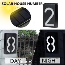 Solar House Number Led Solar Lamp Outdoor Garden Solar