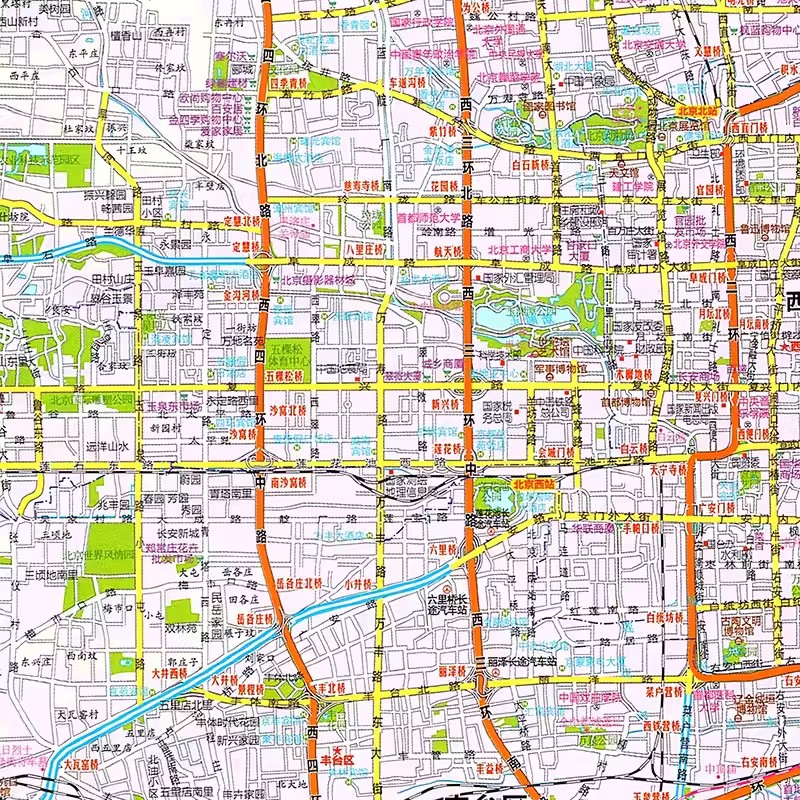 2024北京交通地图册  北京市政区交通旅游地图册 自驾自助游 市域公交地铁路线 易携带铜版纸 中国地图出版社 - 图1