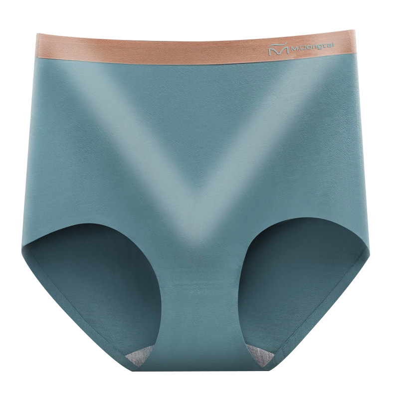 女士中高腰纯棉全棉质无痕透气内裤 棉动态内裤
