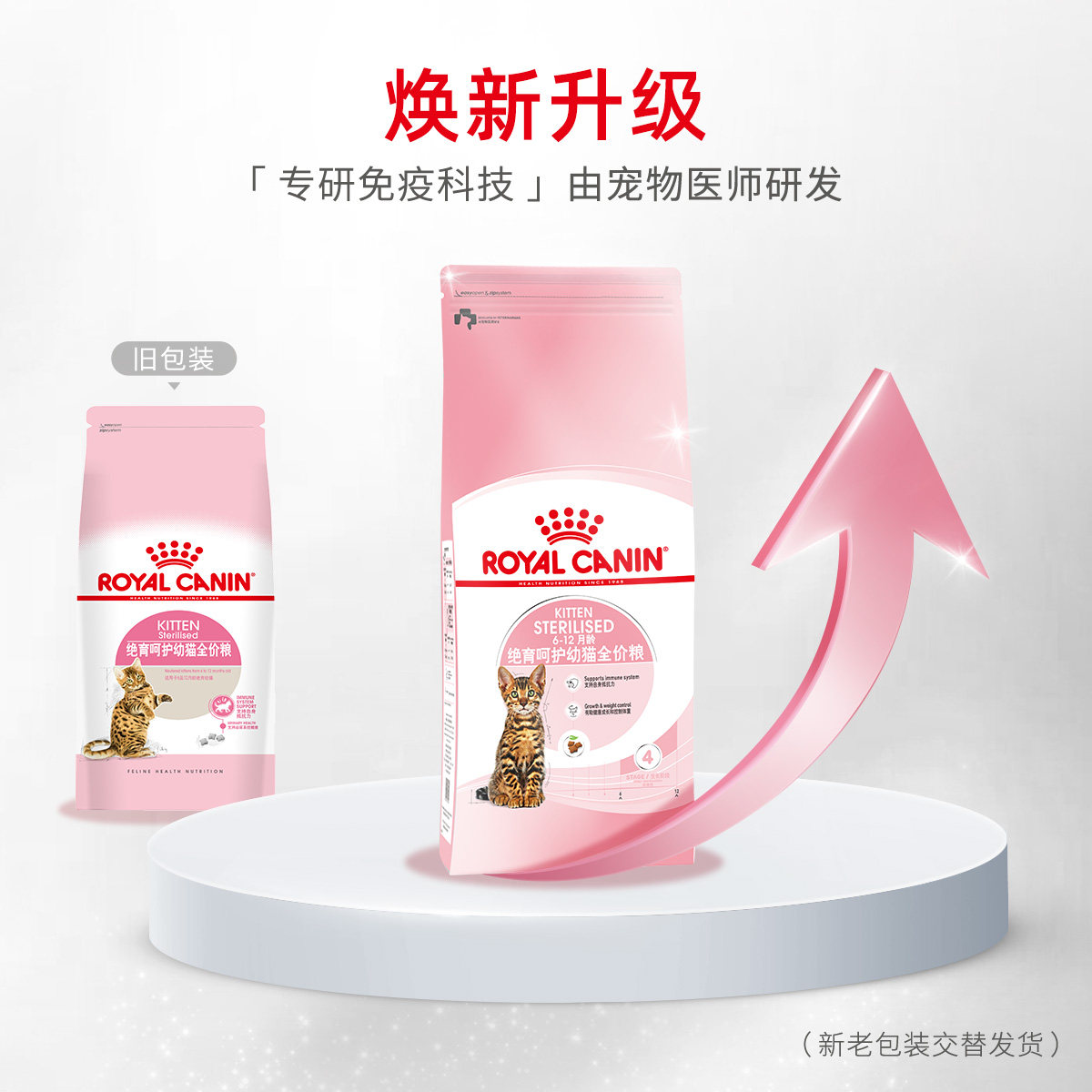 【自营】法国皇家绝育呵护幼猫全价猫主粮KS34/2KG