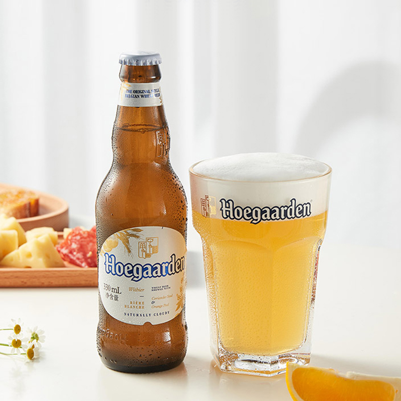 比利时进口Hoegaarden/福佳白啤酒330ml整箱24瓶临期精酿小麦白啤 - 图1