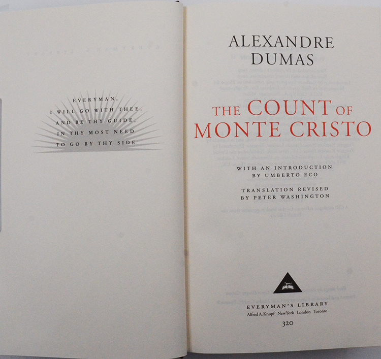 【现货】The Count of Monte Christo: Alexandre Dumas 基督山伯爵 大仲马 Everyman 人人图书馆系列 精装版 经典名著 英文原版书 - 图0