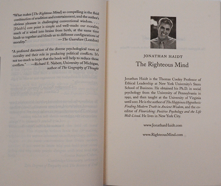 【现货】正义之心 The Righteous Mind: Why Good People Are Divided by Politics and Religion 正义之心 Jonathan Haidt 正版 - 图2