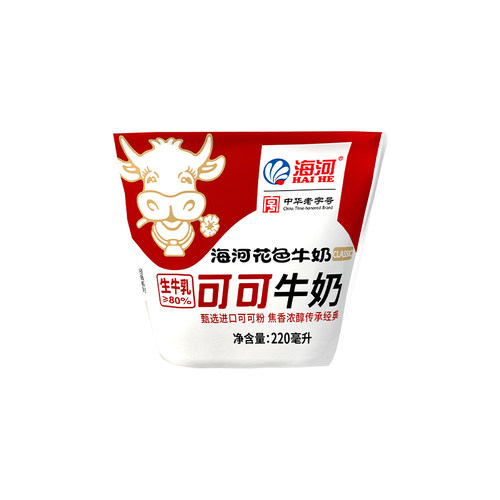 海河牛奶旗舰店10袋可可草莓巧克力牛奶学生营养早餐天津海河牛奶 - 图3