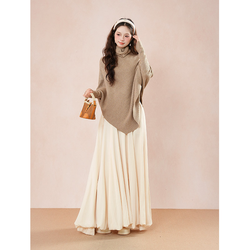 美人如玉慵懒套装纯色气质长袖针织衫女秋冬高腰显瘦半身裙两件套,淘宝优惠券,粉丝福利购,淘宝优惠卷