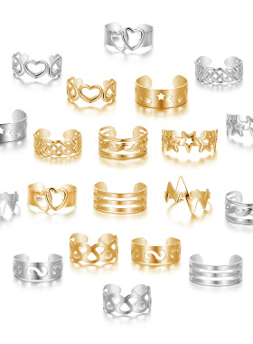 脚趾戒指脚指环开口可调节复古