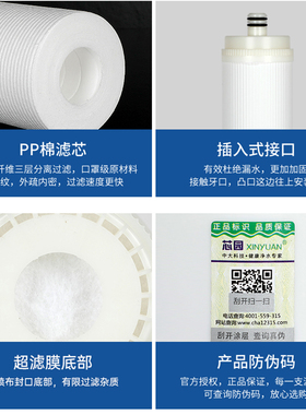 芯园净水器滤芯适用沁园QJ-UL-201A风暴二号家用前置PP棉UF超滤膜