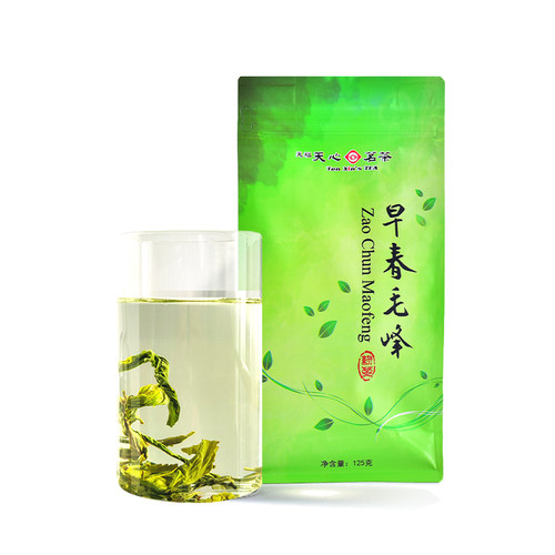 [买1发2]天福天心茗茶2026新茶明前早春毛峰绿茶春茶袋装茶叶125g - 图3