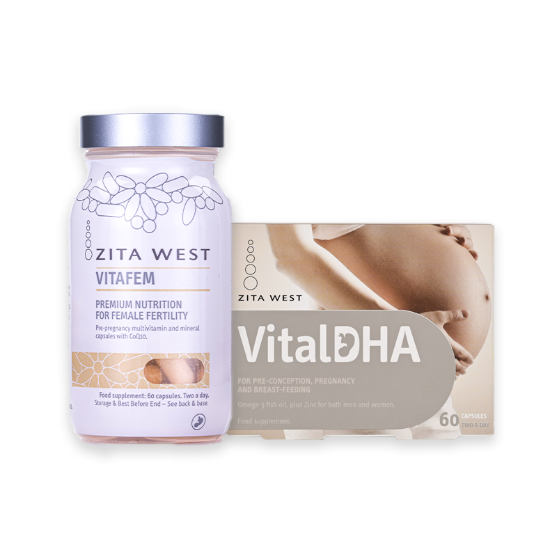 【英国进口】zitawest /0段活性叶酸 ZITAWEST海外孕产妇DHA