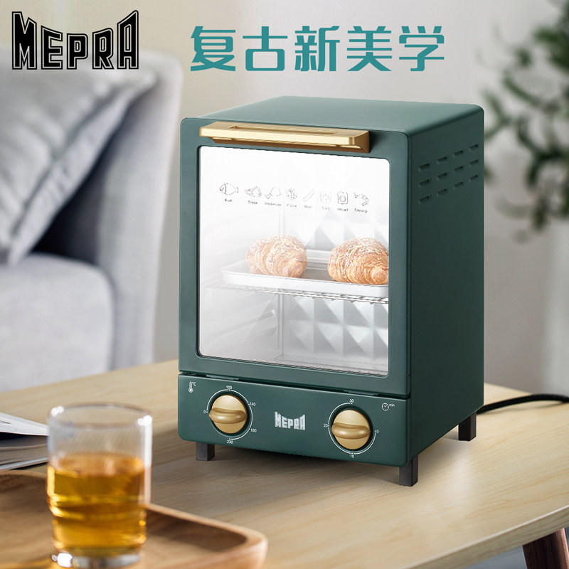 mepra家用小型12l烘焙立式电烤箱 mepra电器电烤箱