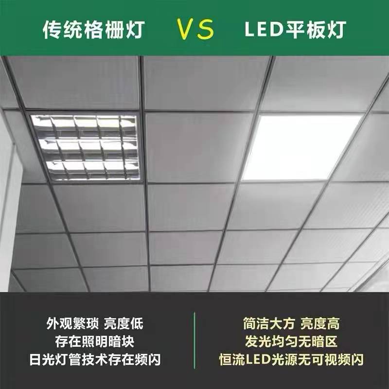 超薄集成吊顶600x600led平板灯60x60LED面板灯石膏矿棉板工程灯 - 图0