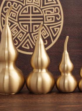 黄铜葫芦钥匙扣空心中间开口葫芦汽车饰品挂件手工黄铜工艺品