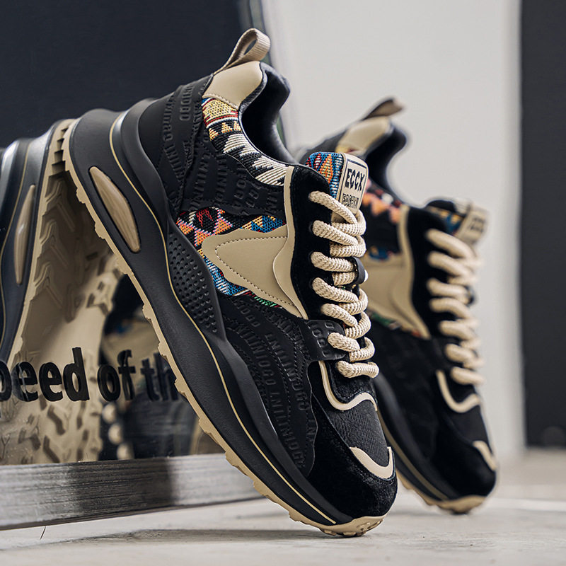 男鞋春季新款厚底增高老爹鞋防滑耐磨运动板鞋子男款时尚休闲潮鞋,淘宝优惠券,粉丝福利购,淘宝优惠卷