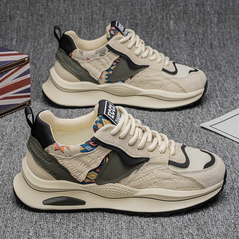 男鞋春季新款厚底增高老爹鞋防滑耐磨运动板鞋子男款时尚休闲潮鞋,淘宝优惠券,粉丝福利购,淘宝优惠卷