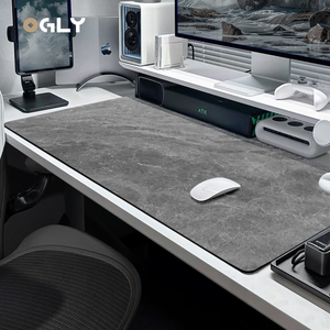 超纤肤感OGLY桌垫高级感超大号电脑键盘鼠标垫办公室垫子定制