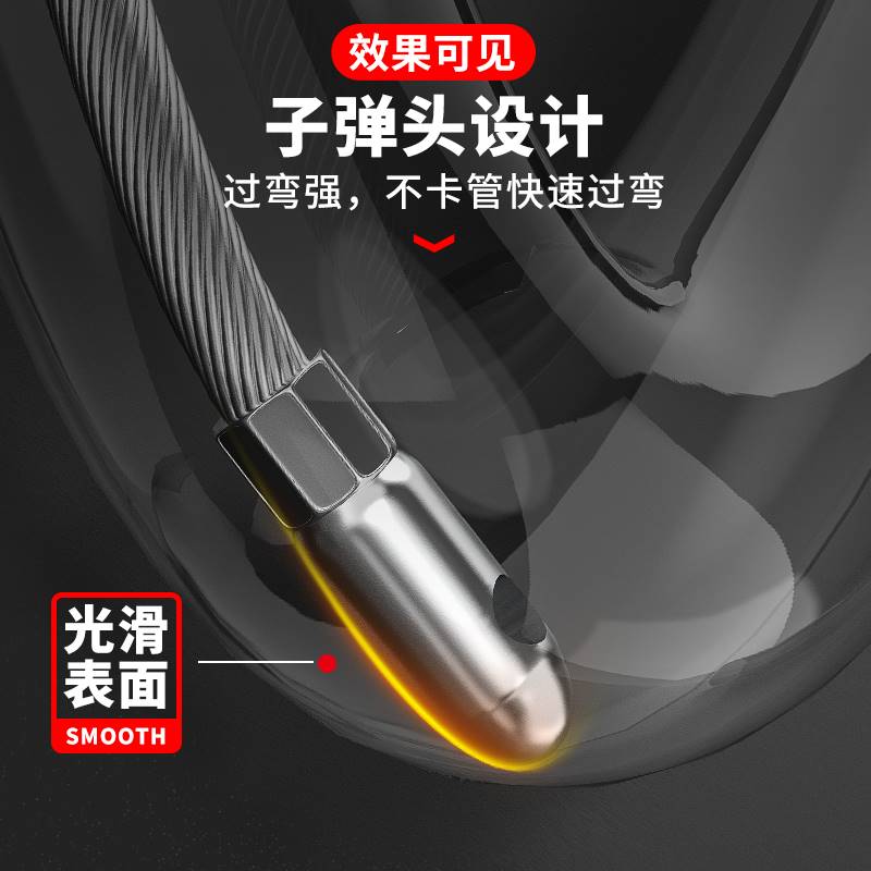 钢丝绳穿线器弹簧引线器电工穿管器电线网线放线串线拉线器照明线 - 图2