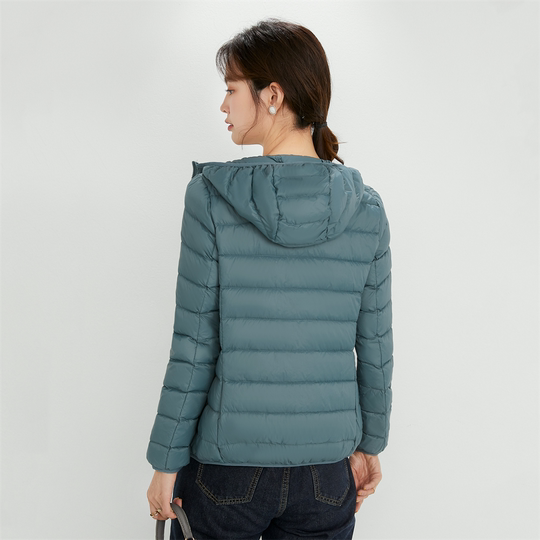 White duck down lightweight down jacket women's warm jacket