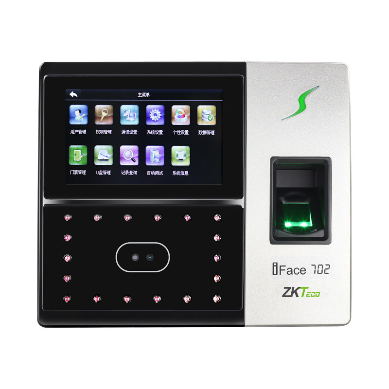 zkteco / iface702人脸识别打卡机 深格瑞办公考勤门禁