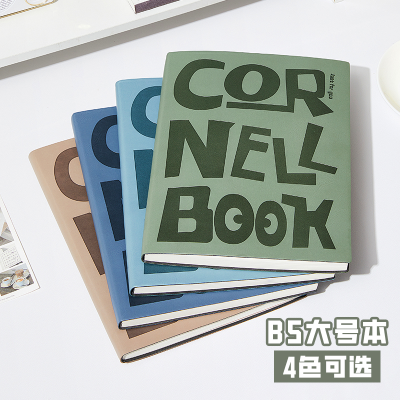 康奈尔笔记本B5大号加厚本子高效学习5r记忆法大学生考研备考专用记事本初中生高中生课堂笔记摘抄记录记事本 - 图2