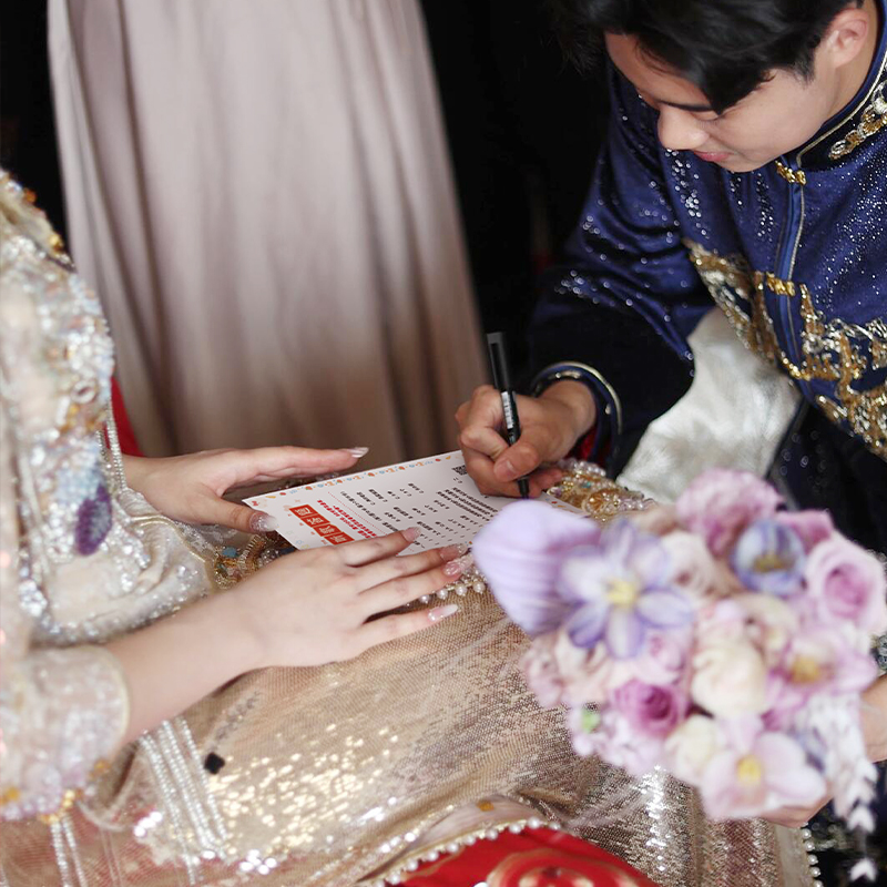 结婚接亲听歌曲答题目卡片堵门游戏保证誓言书创意搞笑伴郎娘整蛊 - 图3