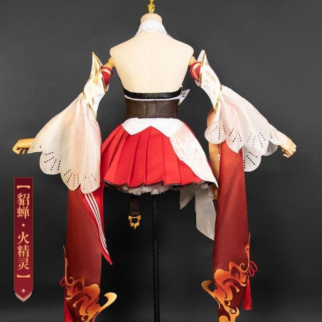 王者荣耀cos服貂蝉唤灵魅影cosplay动漫二次元服装全套假发鞋子