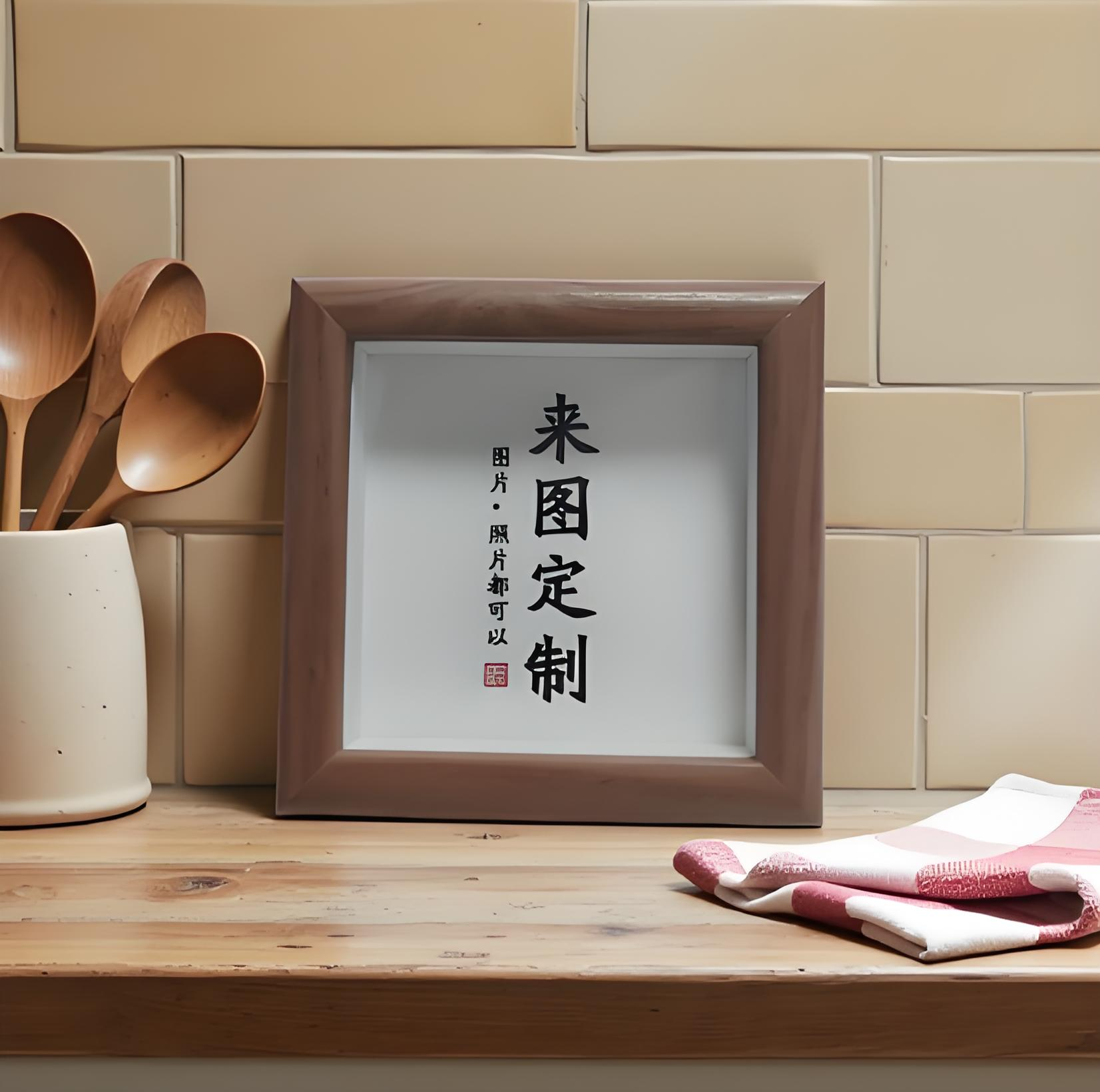 立体正4寸中空摆件迷你小相框私人定制画框摆台