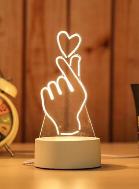 Cartoon 3D Night Light Cute Bear/Owl/Deer Style Desk Lamp 3
