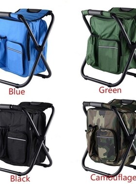 2 In 1 Outdoor Camping Folding Backpack Stool Fishing Chair